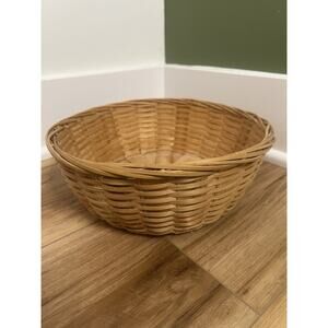 Vintage Woven Boho Basket Fruit Bowl Decor